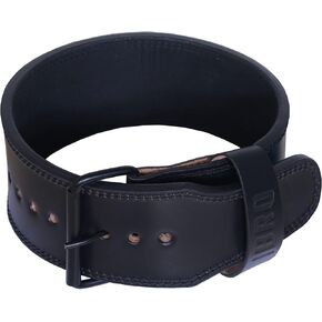 IBRO Powerlifting Weight Lifting Lever Or Single Prong Gym Belt – 8MM, 10MM or 13MM Extreme Power Heavy Duty 100% Genuine Leather- Squat Deadlift Bodybuilding WeightLifting IPF Strongman for Men Women in Kuwait