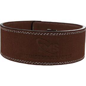 IMPULSE MAX SPORTS Premium Leather Lever Belt for Weightlifting 10mm Thick, 4" Wide Powerlifting, Lower Back Support GYM Belts