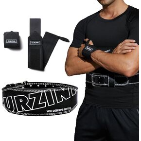 حزام رفع الأثقال 4 بوصة حزام جلدي مبطن بالفوم لدعم الظهر حزام الصالة الرياضية لكمال الأجسام القرفصاء ورفع الأثقال حزام رفع الأثقال للرجال والنساء لفافة معصم مجانية (أرجواني/XS) in Kuwait