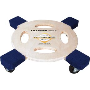 Olympia Tools 85-187 Multi Purpose Roller with Carry Handles and Carpeted Padded Corners Dolly for Moving Cabinets, Furniture and More, Beige