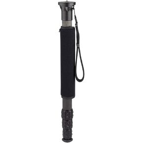 ProMediaGear TR34M 34 Series Carbon Fiber Monopod with Reversible 1/4"-20 and 3/8"-16 Threaded Adapter, 34mm Diameter, 50 lb Payload, Max Height: 63"