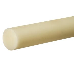 USA Sealing Nylon Plastic Rod, 1-1/2" Diameter, 1' Length