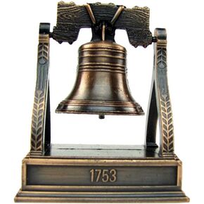 Bronze Metal Liberty Bell Miniature Replica Die Cast Novelty Pencil Sharpener