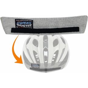 Sweat Buster Skinny Bike Helmet Sweatband. Stops Dripping Sweat. Premium Comfort, Simple Helmet Integration & Quick Removal for Washing. All Cycling Helmets