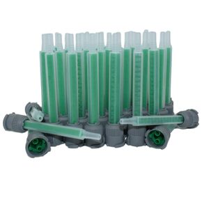 Bigbong 30pcs 1:1 Epoxy Resin Mixing Nozzle AB Glue Static Mixer Epoxies Adhesive Cartridge Nozzles