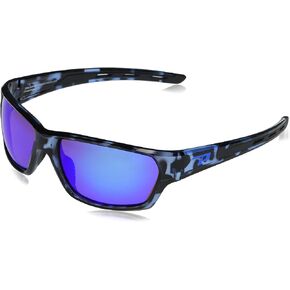 Peppers Sport Polarized Oval Sunglasses, Blue Tortoise, 66x19x125mm