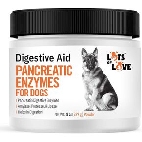 Pancreatic Enzymes for Dogs (Thomas Pet Bio Case Same Formula) - Lots of Love Pet Products - 12 Oz Powder