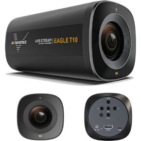 AVMATRIX Livestream Camera Eagle T10 Accurate Autofocus Real-time Streaming Media Landscape Full HD 1080P 60fps with USB3.0 and HDMI Out, Work with OBS, Zoom, Teams, YouTube,Twitch,Facebook