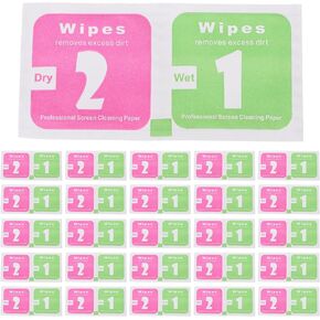 Computer Cleaning Wipes 500Packs Phone Screen Cleaning Sponge Dry and Wet Screen Cleaning Sponge Lense Wipes