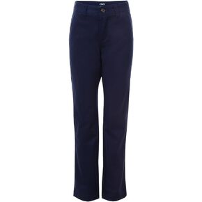 Chaps Boys' Flat Front Twill Chino Pants