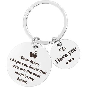 Diamber Best Keychain Gifts for Mom for Birthday, Mothers Day, Christmas, Valentines Day, Key Chain Mom Gifts Ideas from Daughter Son