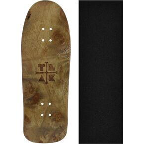 Wooden Fingerboard Carlsbad Cruiser Deck, The Graham Cracker - 34mm x 100mm - Handmade, Pro Shape & Size - Five Plies Wood Veneer - Includes Prolific Foam Tape - Teak Tuning