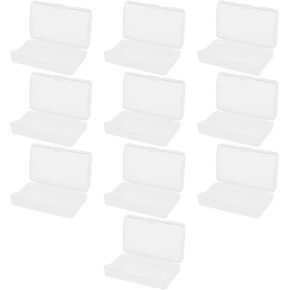 eMagTech 10PCS Game Cartridge Case Compatible with Game Boy Advance GBA Game Cartridges ABS Transparent Game Card Storage Box Holder Anti-Slip Cover 65x40x13mm