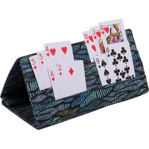 SeptCity Card Holders for Playing Cards, Polka Dots Hands Free Folding Playing Card Holder for Bingo Canasta 5 Crowns Poker UNO Family Game Night Accessory for Kids and Adult