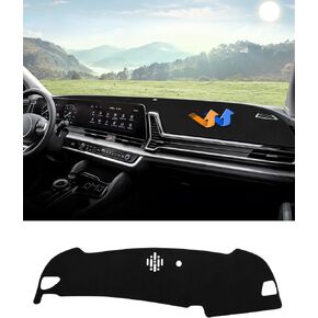 Autorder Dashboard Cover Mat for 2023 2024 Kia Sportage Accessories Dash Cover Flannel Dash Mat Sunshade Glare UV Rays Protector (Without Hud)