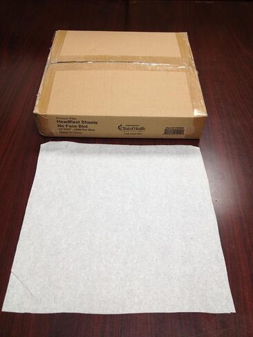 Chiropractic Face Paper Sheets with Slit, 12" x 12", White (Pack of 1000) (12"x12" with Slit) in Saudi Arabia