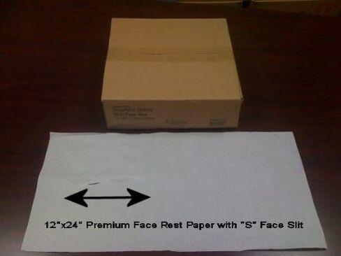 Chiropractic Face Paper Sheets with Slit, 12" x 12", White (Pack of 1000) (12"x12" with Slit) in Saudi Arabia