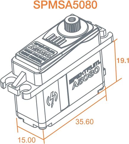 سبيكتروم A5080 MT/HS Mini Digital HV Servo، SPMSA5080، متعدد in Saudi Arabia