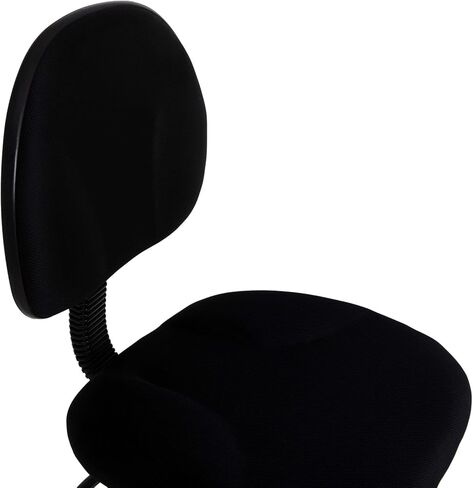 كرسي صياغة قماش منقوش باللون الأسود من Flash Furniture Bruce بأذرع قابلة للتعديل (الأسطوانات: 22.5 بوصة - 27 بوصة ارتفاع أو 26 بوصة - 30.5 بوصة ارتفاع) in Saudi Arabia