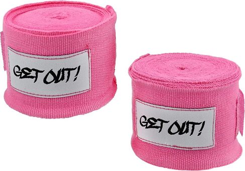Get Out! Boxing Wraps Pair 180in Hand Wrap Boxing Support Wrist Wraps Training or Fitness Kickboxing Hand Wraps in Kuwait