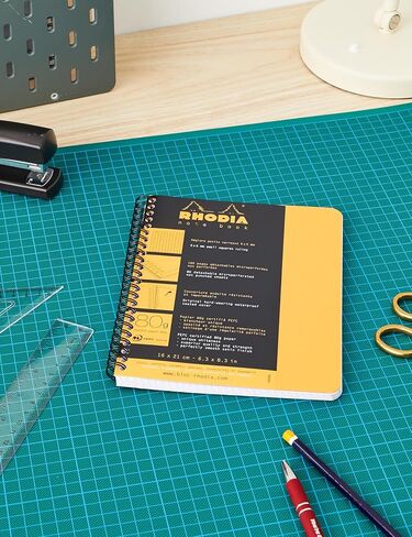 Rhodia Wirebound Notebook, A4+, Lined - Black in Saudi Arabia