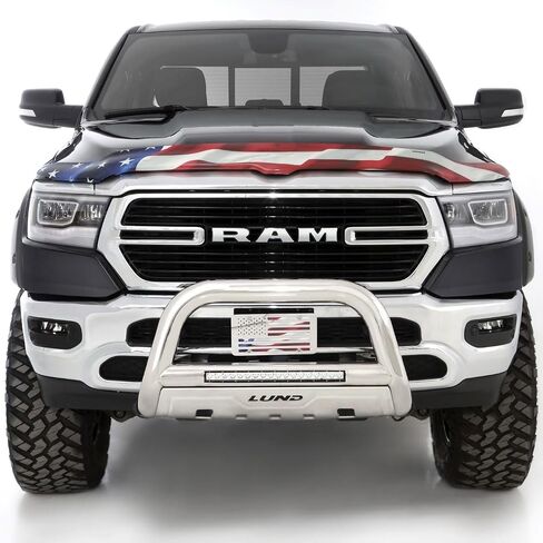 Stampede | Vigilante Hood Protector - High Profile / Chrome| 2009-2018 Dodge Ram 1500, ( Excludes Rebel Models), 2019-2023 Ram 1500(Classic Body Only | 2259-8 in Saudi Arabia