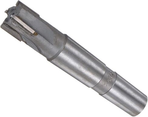 CoCud Square Nose End Mill, 4 Flute 0.9" Cutting Dia, Solid Tungsten Carbide Tip Uncoated Milling Cutter with MT3 Morse Taper Shank - (Applications: for Steel Cutting) in Saudi Arabia
