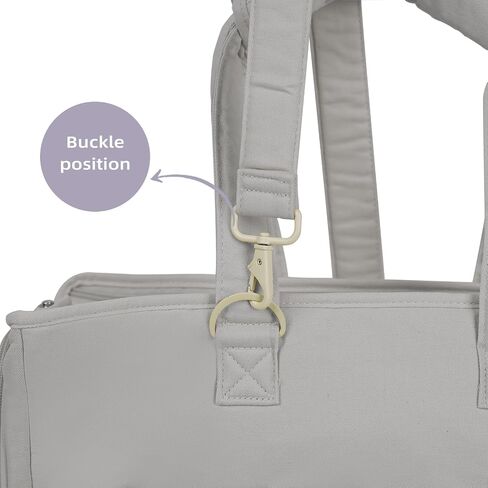 Pet Carrier Shoulder Strap - Lightweight and Comfortable Pet Carrier Accessory for Easy Travel - Reduces The Burden of Carrying Your Pet (Grey) in Saudi Arabia