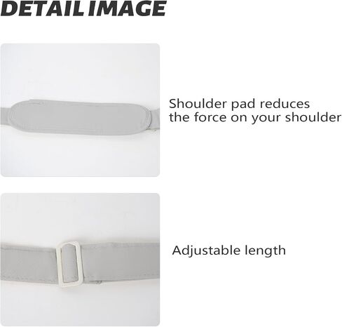 Pet Carrier Shoulder Strap - Lightweight and Comfortable Pet Carrier Accessory for Easy Travel - Reduces The Burden of Carrying Your Pet (Grey) in Saudi Arabia