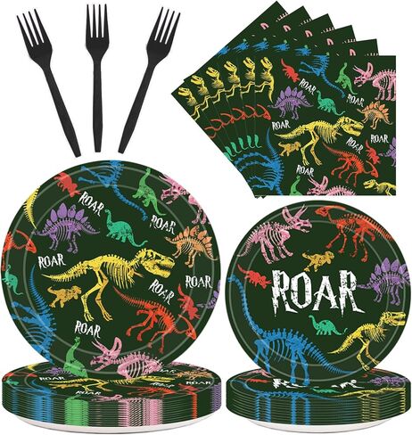 Dixutzi 96Pcs Christmas Plates and Napkins Party Supplies, ChristmasThemed Tableware Set, Cute Disposable Dinnerware for Girls Boys Birthday Dessert Tea Party Decoration, 24 Guests in Saudi Arabia