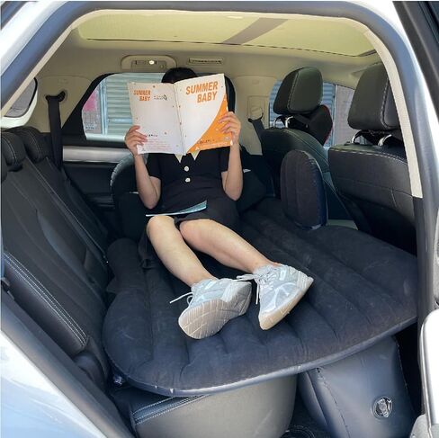 Car Air Mattress, Inflatable Car Mattress for Back Seat, Car Bed with Air Pump, Home Sleeping Pad (Dark) in Saudi Arabia