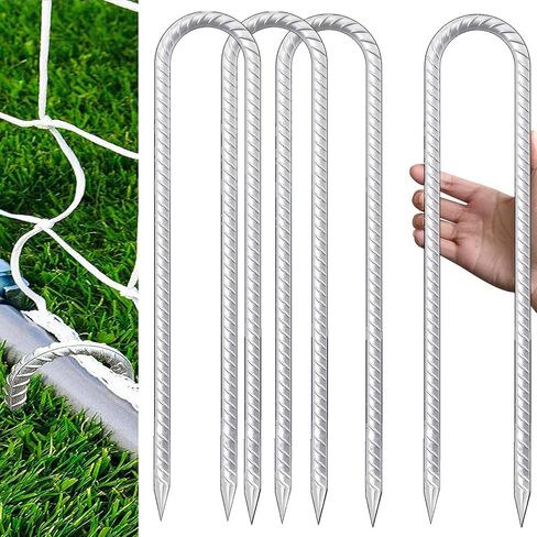 الترامبولين حصص الرياح 8 حزمة 12 بوصة، حصص حديد التسليح على شكل حرف U شديدة التحمل، مرساة أرضية آمنة أوتاد الرياح الفولاذية المجلفنة لخيام التخييم، أهداف كرة القدم، المظلة، الحديقة، الفناء in Kuwait