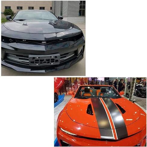 hood vents for cars, ABS Hood Vent Scoop Cover, Bonnet Air Vent Inlet Decoration Hood Cover Trim Fit for Camaro LT/LS/RS 2016‑2020 in Saudi Arabia