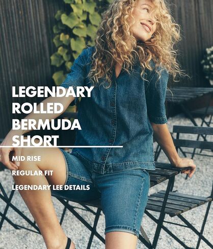 Lee Women's Legendary Rolled Denim Bermuda Short in Kuwait