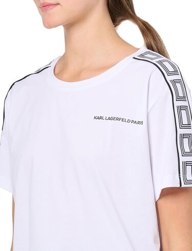 Karl Lagerfeld Paris Women's Logo T-Shirt Athleisure in Saudi Arabia