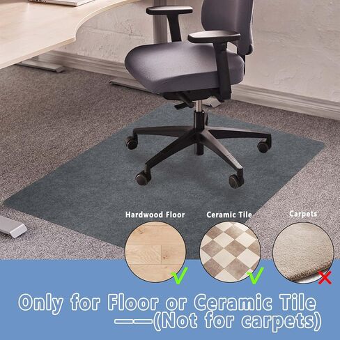 حصيرة كرسي المكتب للأرضيات الصلبة والبلاط مقاس 55 بوصة × 35 بوصة، حصيرة كرسي الكمبيوتر للكراسي المتدحرجة، واقي أرضية كبير مضاد للانزلاق للمكتب/المنزل in Kuwait