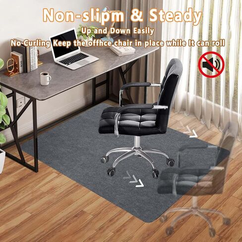 حصيرة كرسي المكتب للأرضيات الصلبة والبلاط مقاس 55 بوصة × 35 بوصة، حصيرة كرسي الكمبيوتر للكراسي المتدحرجة، واقي أرضية كبير مضاد للانزلاق للمكتب/المنزل in Kuwait