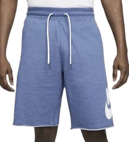 شورت Nike NSW FT GX 1 (الولايات المتحدة، Alpha، Large، Regular، Regular، DK Marina Blue/HTR/(أبيض)) in Saudi Arabia