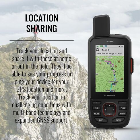 Garmin GPSMAP 67i Rugged Hiking GPS Premium محمول بتقنية الأقمار الصناعية، والمراسلة في اتجاهين، وSOS التفاعلية، وحزمة رسم الخرائط مع الملحقات in Saudi Arabia