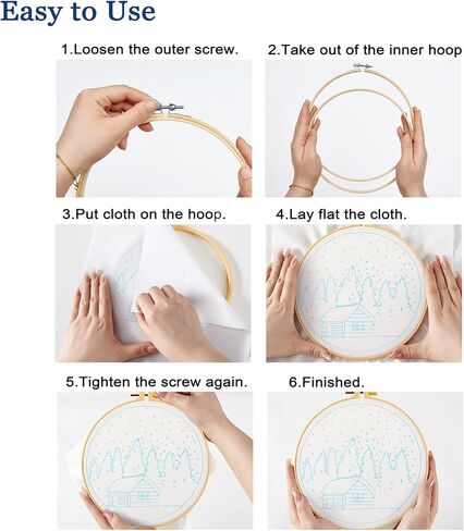 مجموعة أدوات تدريب غرز التطريز للمبتدئين، مجموعة أدوات تطريز سهلة للبالغين المبتدئين، مجموعة تدريب مهارات التطريز لتعلم 37 غرزة مختلفة، 3 حلقات تطريز، 3 أنماط قماش مطرزة in Kuwait