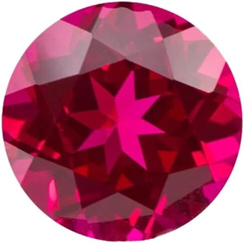 LETMEXC Top Lab نمت روبي الياقوت الأحجار الكريمة حية حمراء وحيوية ماس أزرق قطع مستديرة مع GRC Cartificate للمجوهرات المخصصة in Kuwait