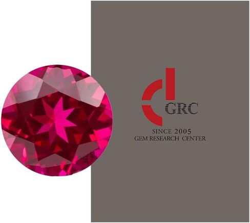 LETMEXC Top Lab نمت روبي الياقوت الأحجار الكريمة حية حمراء وحيوية ماس أزرق قطع مستديرة مع GRC Cartificate للمجوهرات المخصصة in Kuwait