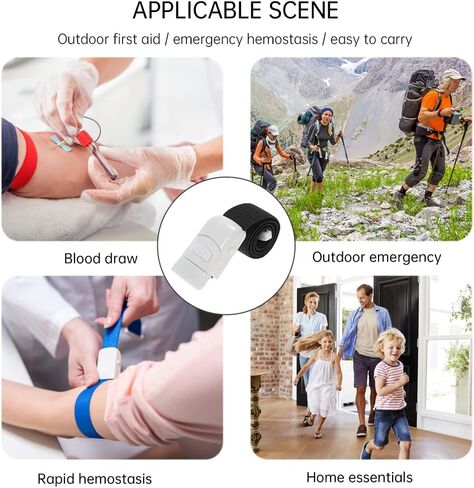 Outdoor Tourniquet Elastic First Aid Buckle Belt Medical Paramedic Emergency Tourniquet Snap-on Portable Hiking Camping in Saudi Arabia