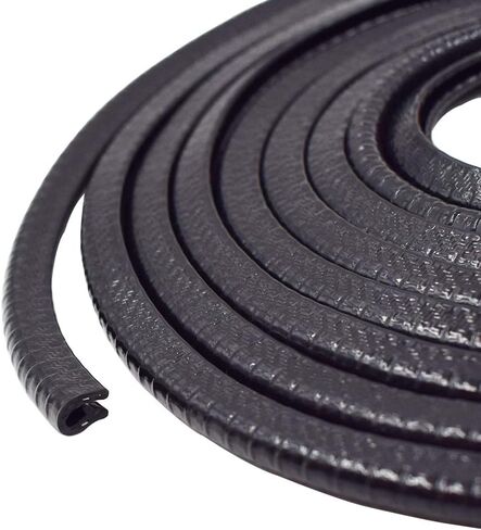 شريط أختام حافة حواف سوداء صغيرة، 1/8 بوصة يناسب حافة U Extrusion واقي حافة باب السيارة من مادة PVC المطاطية واقي شريط الطقس مناسب لمعظم السيارات (10 قدم) ... in Saudi Arabia
