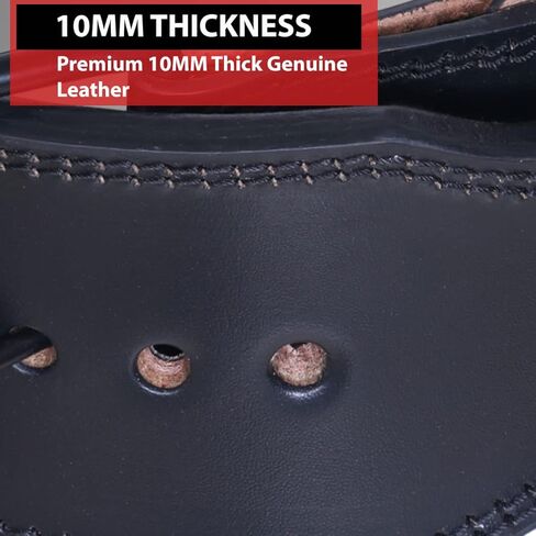 IBRO Powerlifting Weight Lifting Lever Or Single Prong Gym Belt – 8MM, 10MM or 13MM Extreme Power Heavy Duty 100% Genuine Leather- Squat Deadlift Bodybuilding WeightLifting IPF Strongman for Men Women in Kuwait