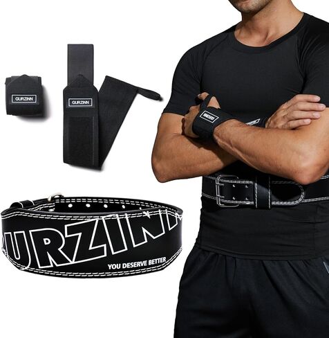 حزام رفع الأثقال 4 بوصة حزام جلدي مبطن بالفوم لدعم الظهر حزام الصالة الرياضية لكمال الأجسام القرفصاء ورفع الأثقال حزام رفع الأثقال للرجال والنساء لفافة معصم مجانية (أرجواني/XS) in Kuwait