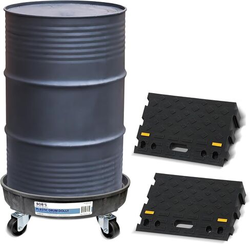 BISupply Plastic 30 55 Gal Drum Dolly Barrel Cart Barrel Dolly for 55 Gallon Drum Dolly 55 Gallon 30 Gallon Drum Dolly in Saudi Arabia