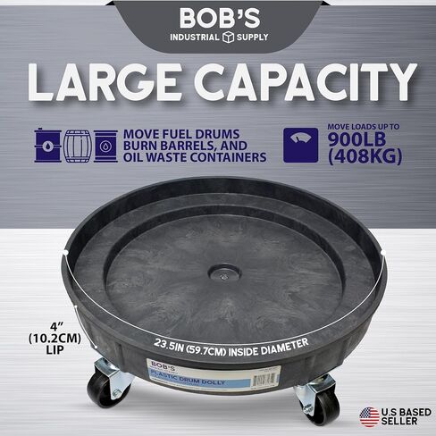 BISupply Plastic 30 55 Gal Drum Dolly Barrel Cart Barrel Dolly for 55 Gallon Drum Dolly 55 Gallon 30 Gallon Drum Dolly in Saudi Arabia