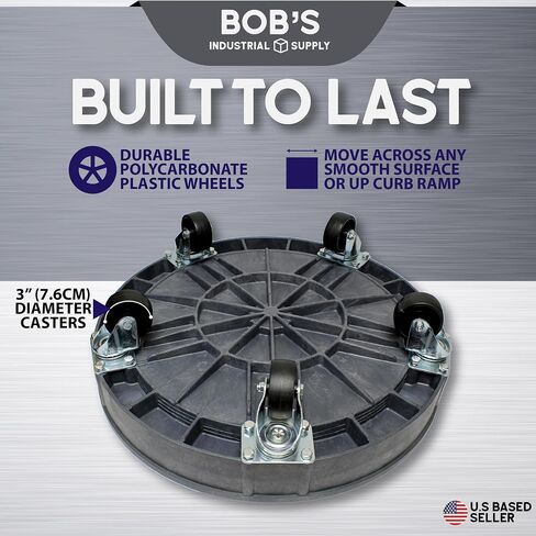 BISupply Plastic 30 55 Gal Drum Dolly Barrel Cart Barrel Dolly for 55 Gallon Drum Dolly 55 Gallon 30 Gallon Drum Dolly in Saudi Arabia