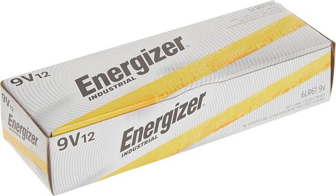 Energizer Industrial 9 Volt Batteries, Alkaline 9v Battery (12 Count) in Saudi Arabia